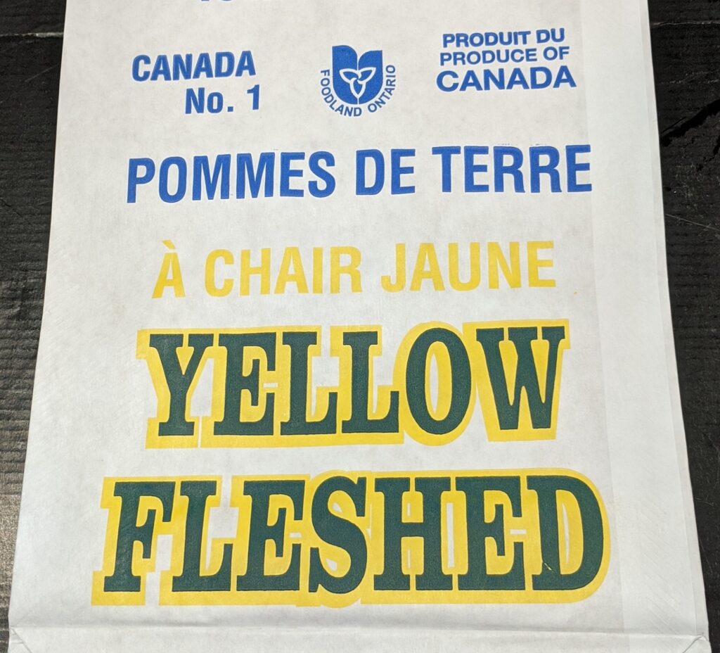 Yellow Fleshed Potato | Fleetwood Farms | Fresh Ontario Apples and